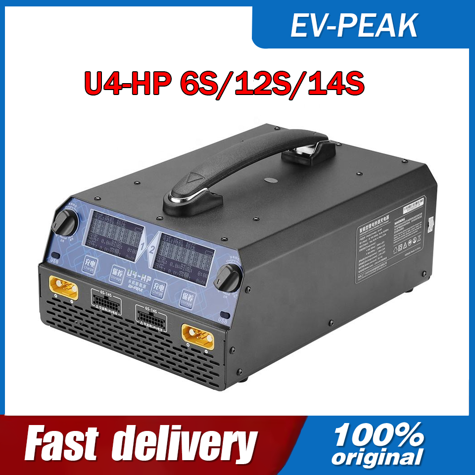 Drone Battery Balance Charger - EV-PEAK U4-HP 2400W 25A Dual-Channel Smart-Balance-Ladegerät/Entladegerät