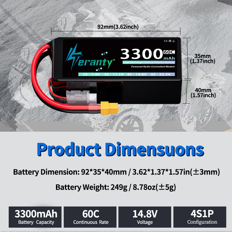 TERANTY 4S 3300mAh Lipo-Akku 1 – Drone Battery Plate Bewertung und Preis