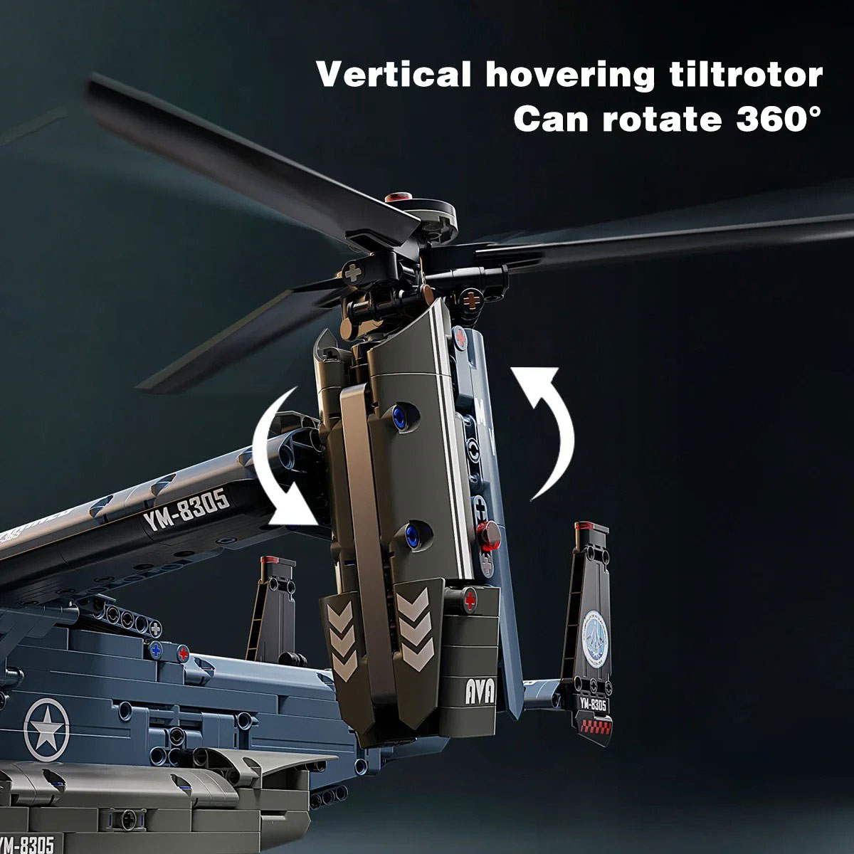 Militärisches V-22 Osprey Tilt – Jjrc Drone X12 Bewertung und Preis